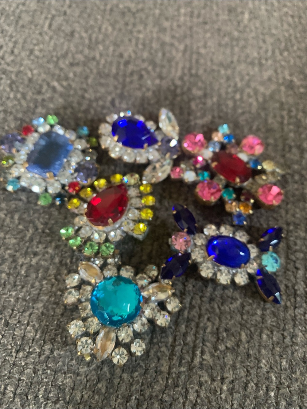 Multicolor czec Crystal Statement buttons Collection - Women Jewelry